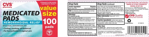 CVS Medicated Pads 포장