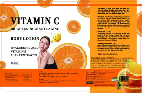 Brightening and Anti Aging BodyLotion packaging