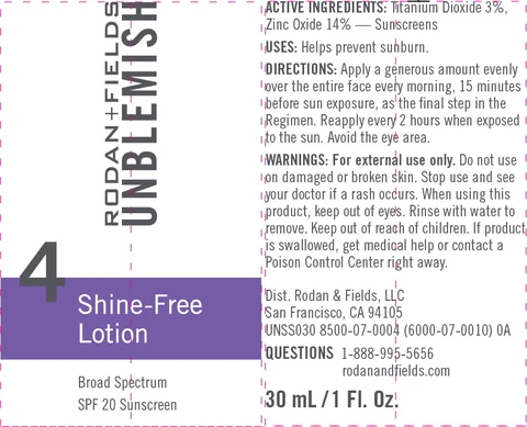 Principal Display Panel - Shine-Free Lotion Tube Label