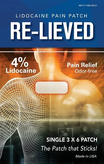 Re-Lieved Lidocaine Patch 포장