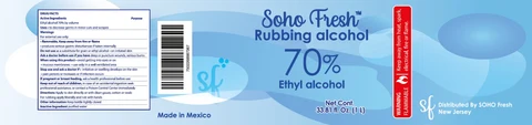 Soho Fresh Rubbing Alcohol 포장