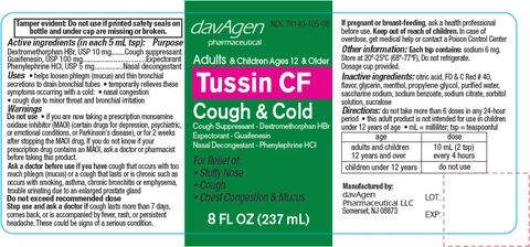 Tussin CF 포장