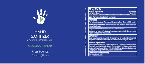 MELI HANDS HAND SANITIZER 포장