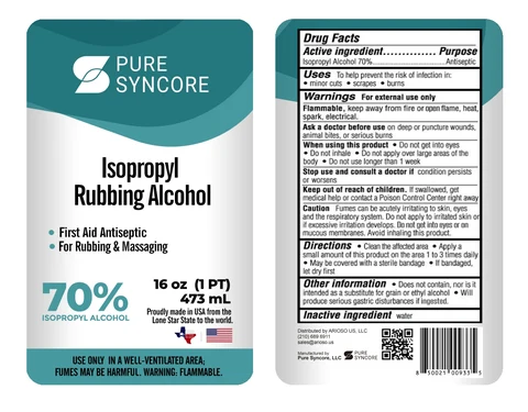 Isopropyl Rubbing Alcohol 포장