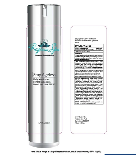 Stay Ageless Daily Moisturizer Mineral Sunscreen Broad Spectrum SPF 30 packaging