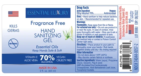 Hand Sanitizer packaging