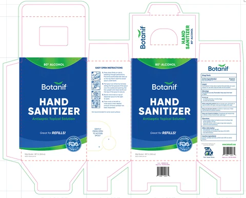 Botanif Hand Sanitizer 포장