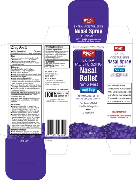 WinCo Foods Extra Moisturizing Nasal Relief packaging