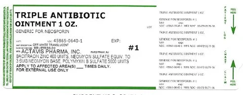 Triple Antibiotic packaging