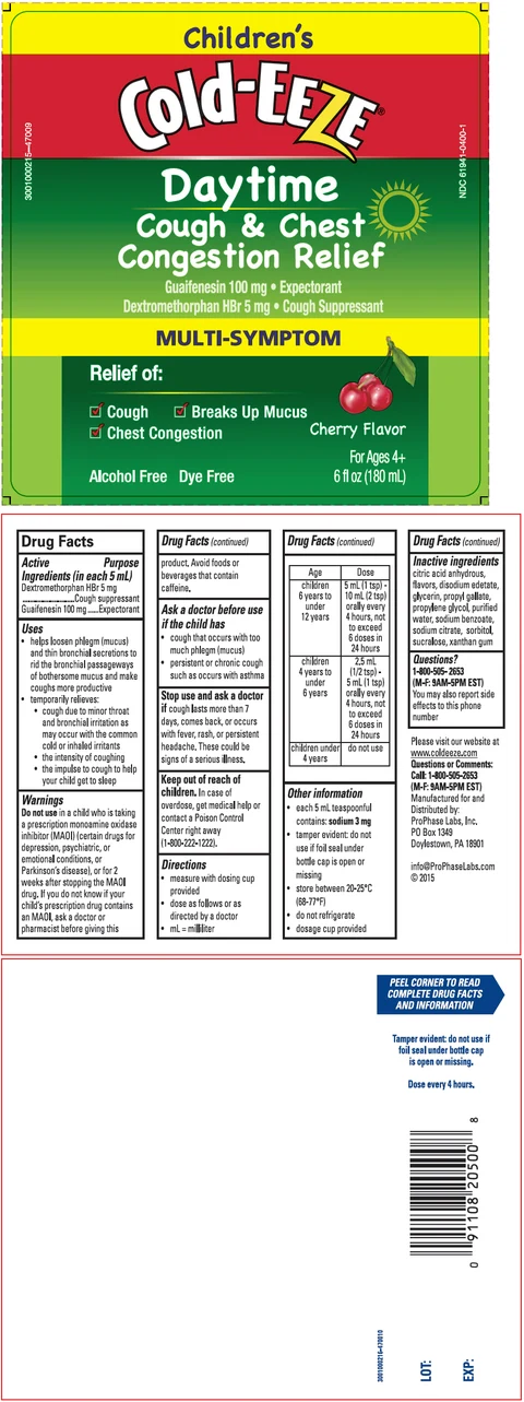 Cold-EEZE Childrens Daytime Cough and Chest Congestion Relief 포장