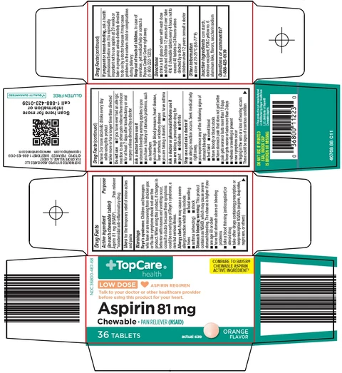 Topcare Aspirin packaging