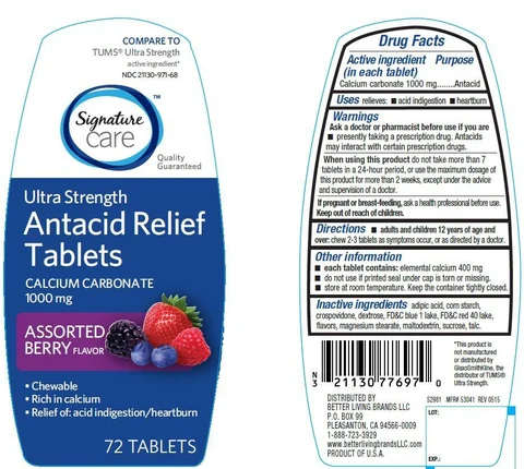 Ultra Strength Antacid Relief Assorted Berry 포장