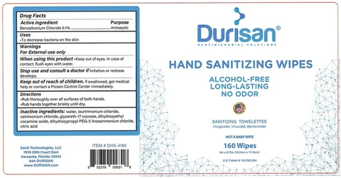 Durisan Wipes 160