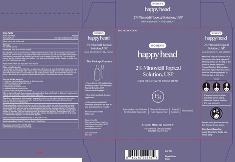 Happy Head Womens Hair Regrowth Treatment packaging