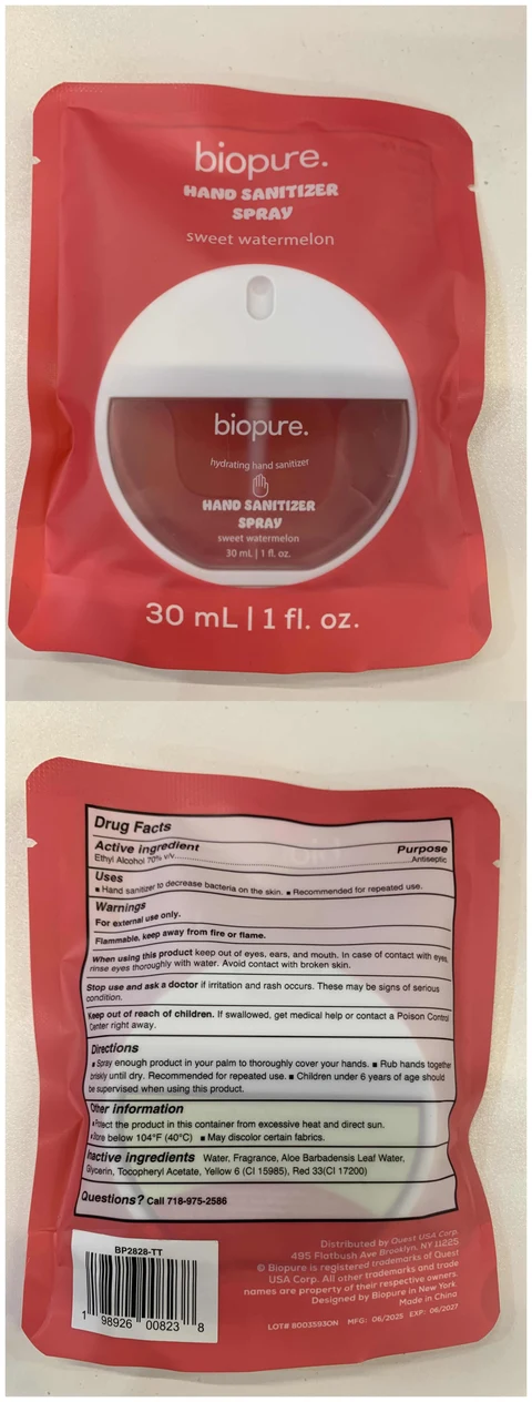 Hand sanitizer packaging