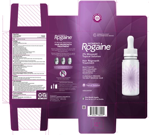 Womens Rogaine Unscented packaging