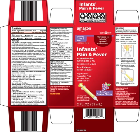 basic care infants pain and fever 포장