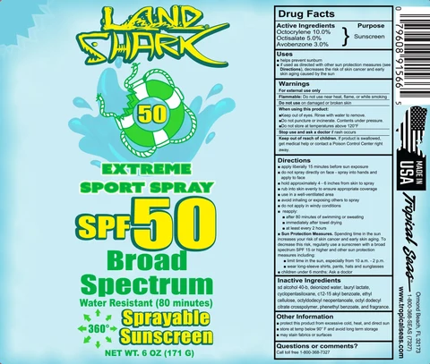 Land Shark SPF 50 Sport packaging