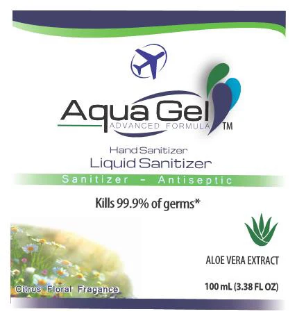 AQUA GEL LIQUID HAND SANITIZER 100 mL