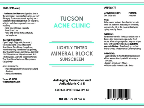 Lightly Tinted Mineral Block Sunscreen packaging