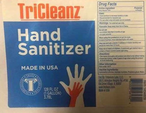 Tritanium Labs Hand Sanitizer packaging
