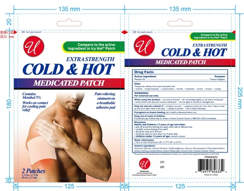 COLD AND HOT MEDICATED Patch packaging
