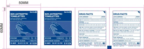 SurviveX BZK Antiseptic Towelettes 포장