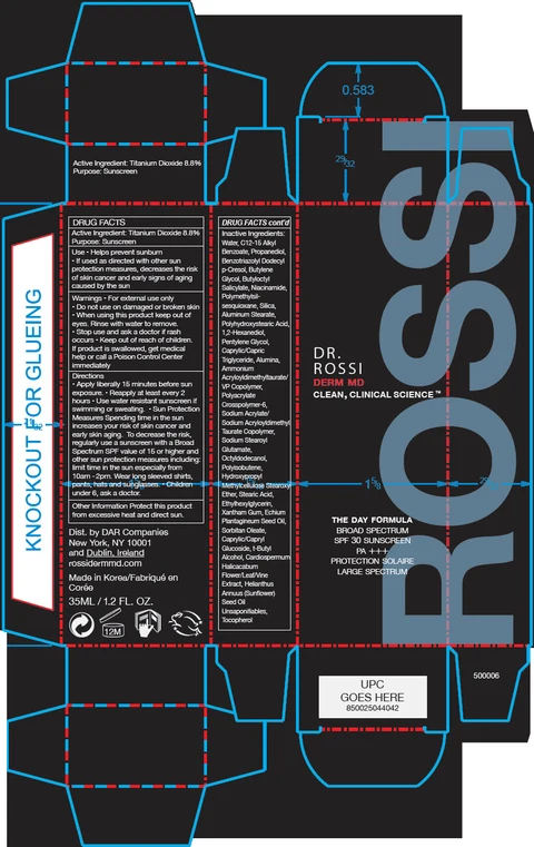 The Day Formula Broad Spectrum SPF 30 Sunscreen packaging