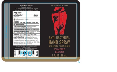 AntiBacterialHandSprayVampire Blood 포장