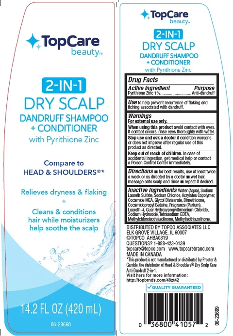 TopCare 2 in 1 Dry Scalp Dandruff packaging