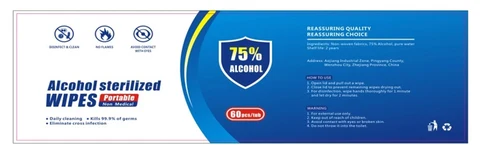 Alcohol Wet Wipes 포장