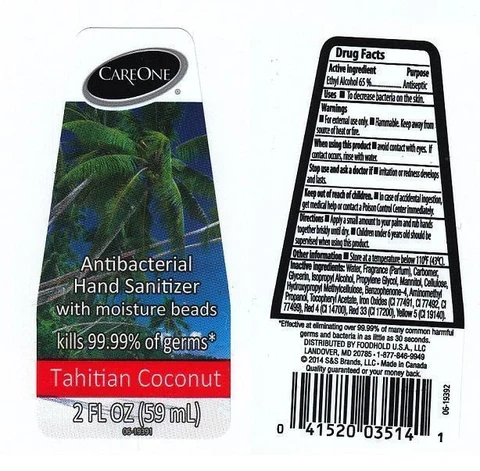 CAREONETAHITIAN COCONUT packaging