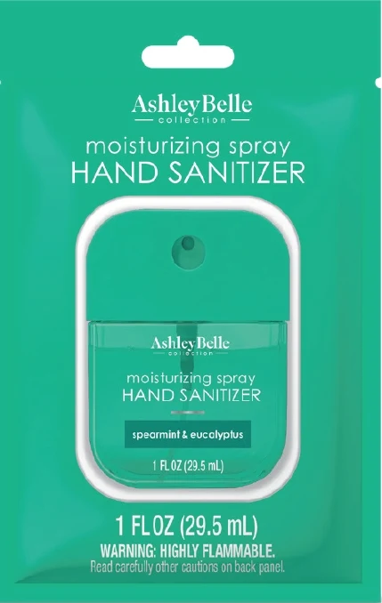 AshleyBelle Moisturizing Hand Sanitizer Spearmint Eucalyptus 포장