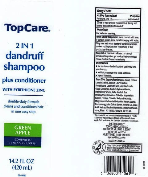 TOPCARE2 IN 1 DANDRUFF GREEN APPLE 포장