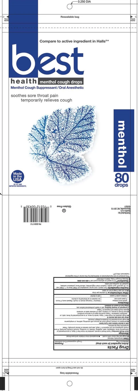 Best Health Menthol Cough Drops 포장