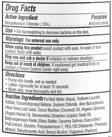 01b LBL_Antimicrobial Hand Wash_Drug Facts Box