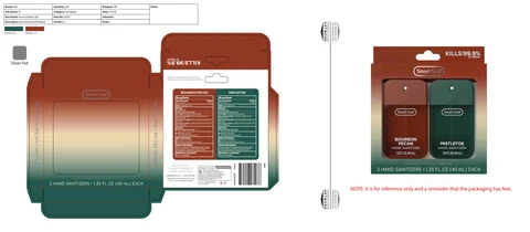 Smart Care Hand Sanitizer,2pk -Bourbon Peacan and Mistletoe 포장
