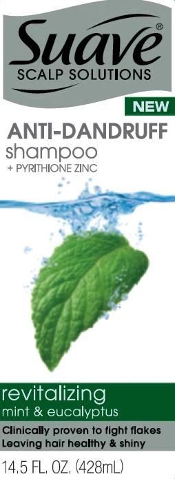 SuaveRevitalizing Mint and Eucalyptus AntiDandruff 포장
