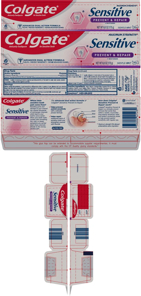 Colgate Sensitive Prevent and Repair 포장
