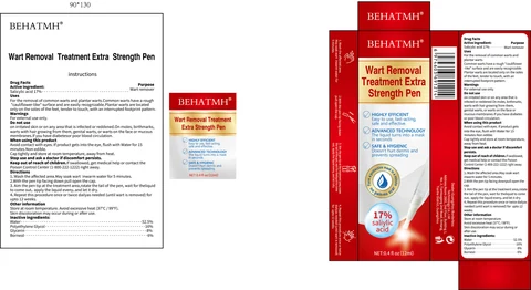 BEHATMH 17% Salicylic acid Wart Remover Serum Pen 포장