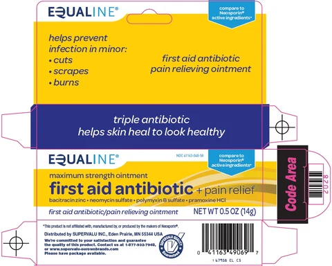 equaline first aid antibiotic packaging