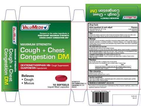 MAXIMUM STRENGTH COUGH PLUS CHEST CONGESTION DM 포장