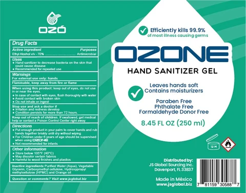 HAND SANITIZER 포장