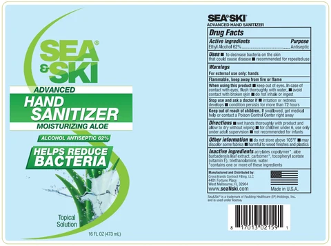 Sea and Ski Hand Sanitizer Gel 포장