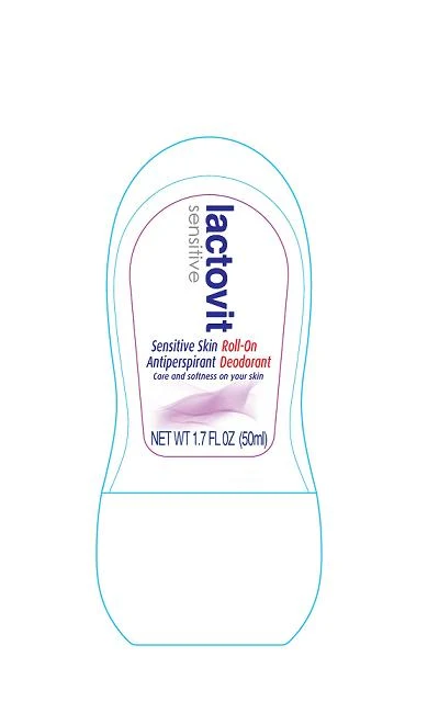 Lactovit Sensitive Skin Roll-On Antiperspirant Deodorant packaging