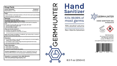 HAND SANITIZER 포장