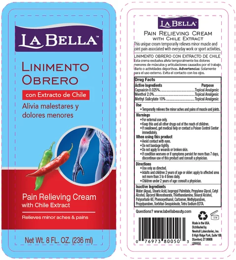 LaBella Linimento Obrero packaging