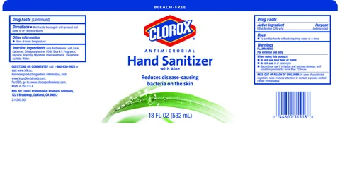 Clorox Antimicrobial Hand Sanitizer 포장