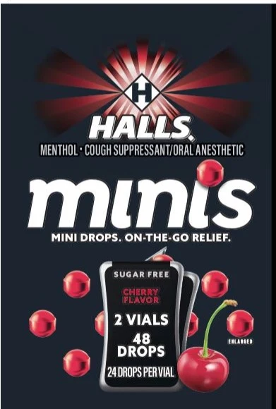 HallsSugar Free Cherry packaging