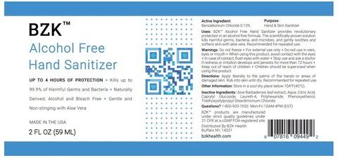 BZK Alcohol Free Hand Sanitizer 포장